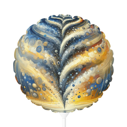 Ripple Effect Abstraction Balloon (Round and Heart-shaped), 11" - ATUH.ART