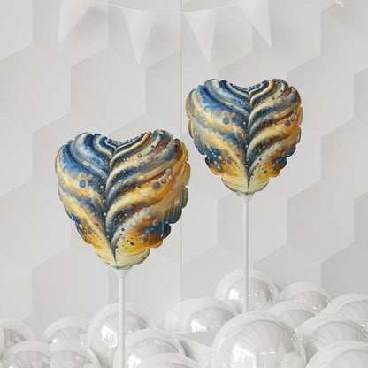 Ripple Effect Abstraction Balloon (Round and Heart-shaped), 11" - ATUH.ART