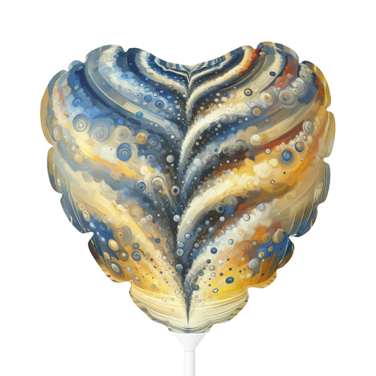 Ripple Effect Abstraction Balloon (Round and Heart-shaped), 11" - ATUH.ART