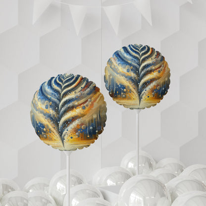 Ripple Effect Abstraction Balloon (Round and Heart-shaped), 11" - ATUH.ART