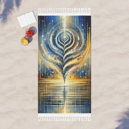 Ripple Effect Abstraction Boho Beach Cloth - ATUH.ART