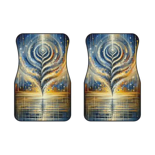 Ripple Effect Abstraction Car Mats (2x Front) - ATUH.ART