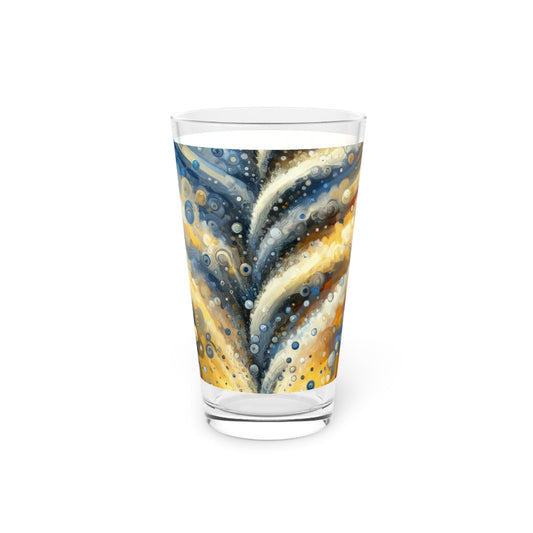 Ripple Effect Abstraction Pint Glass, 16oz - ATUH.ART