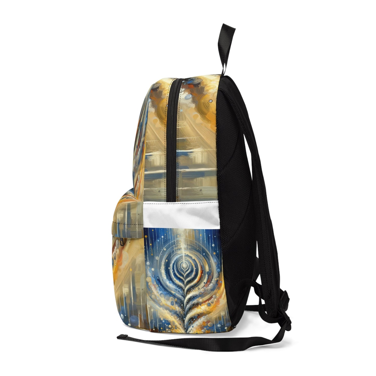Ripple Effect Abstraction Unisex Classic Backpack - ATUH.ART