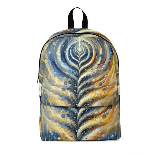 Ripple Effect Abstraction Unisex Classic Backpack - ATUH.ART