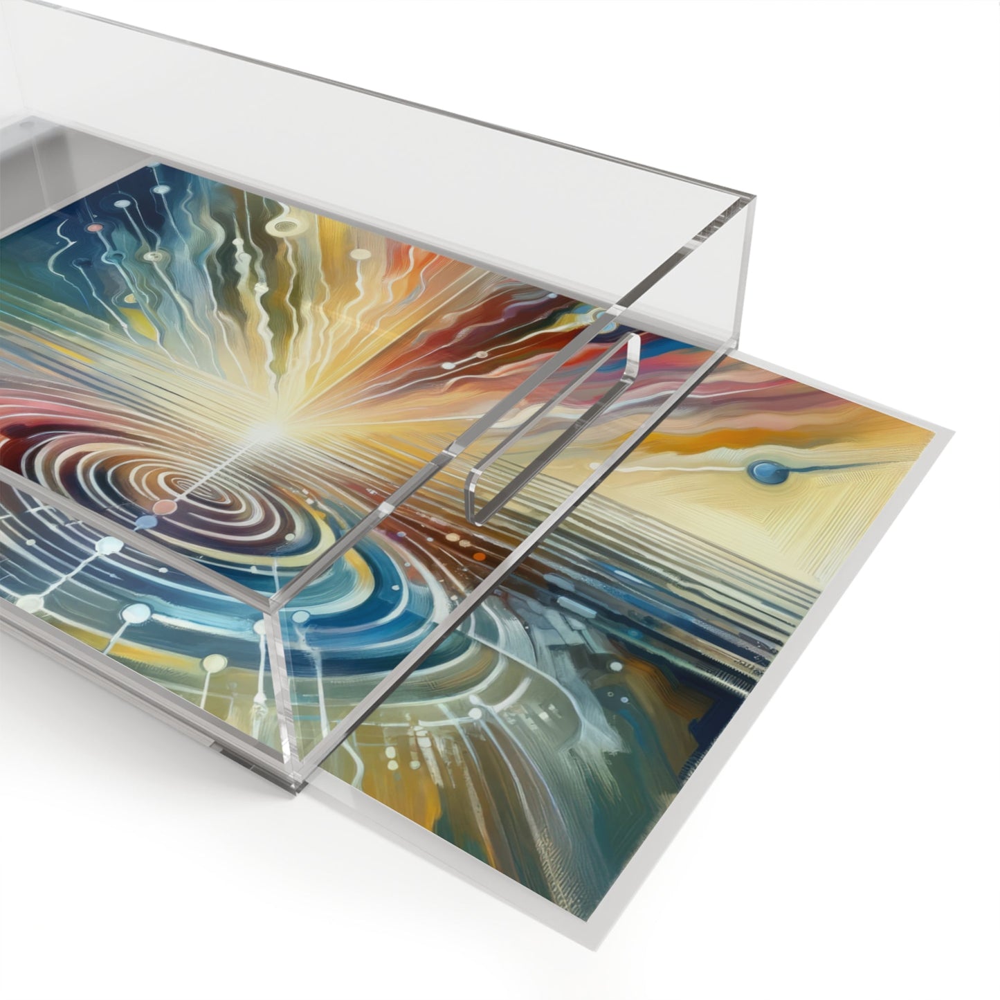 Rippling Community Dynamics Acrylic Serving Tray - ATUH.ART