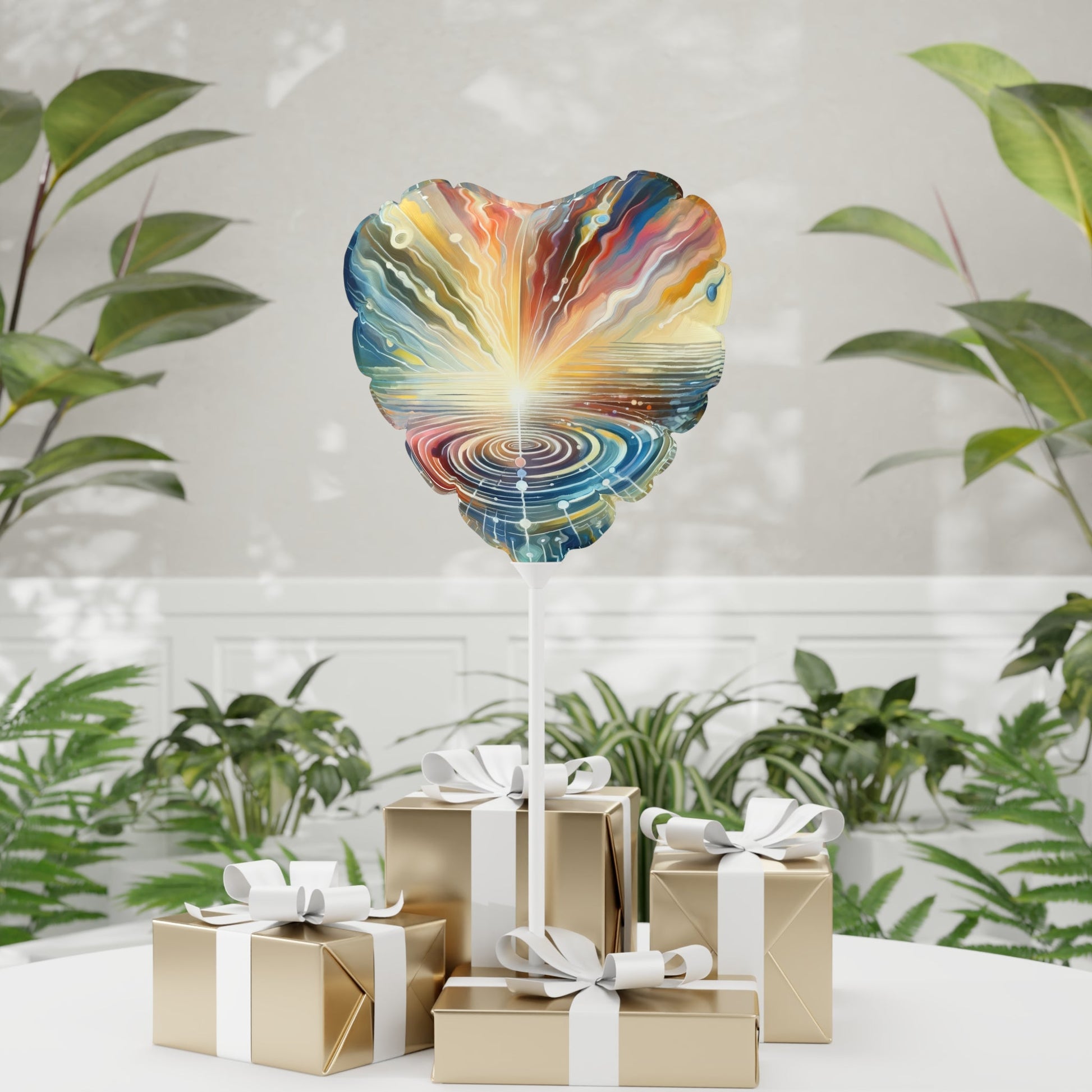 Rippling Community Dynamics Balloon (Round and Heart-shaped), 11" - ATUH.ART