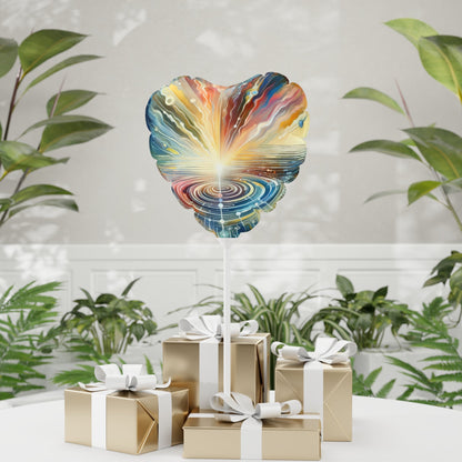 Rippling Community Dynamics Balloon (Round and Heart-shaped), 11" - ATUH.ART