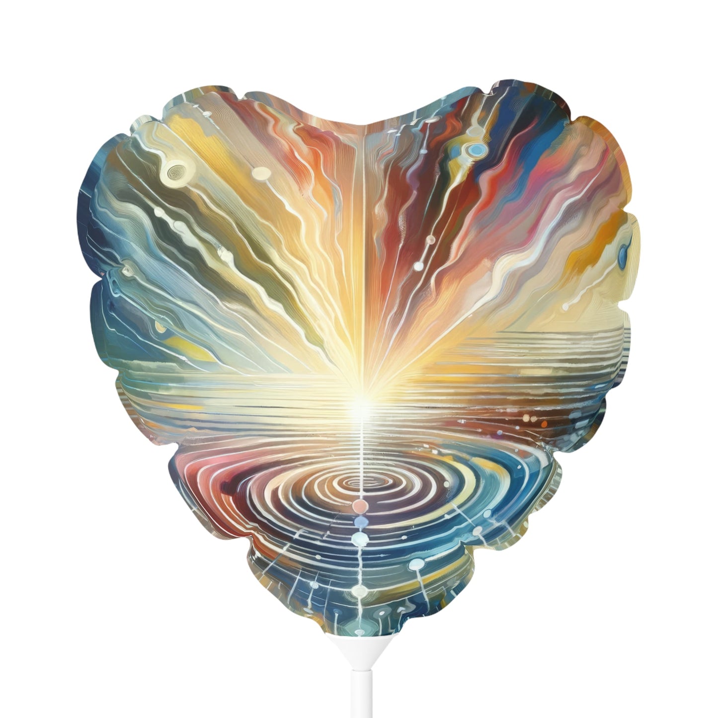 Rippling Community Dynamics Balloon (Round and Heart-shaped), 11" - ATUH.ART