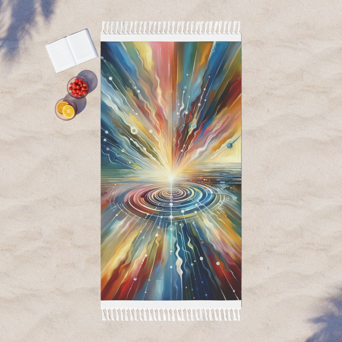 Rippling Community Dynamics Boho Beach Cloth - ATUH.ART