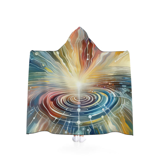 Rippling Community Dynamics Hooded Blanket - ATUH.ART
