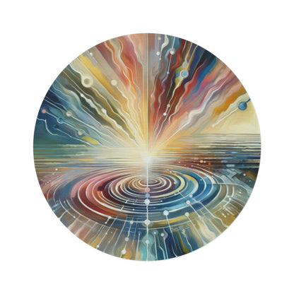 Rippling Community Dynamics Round Rug - ATUH.ART