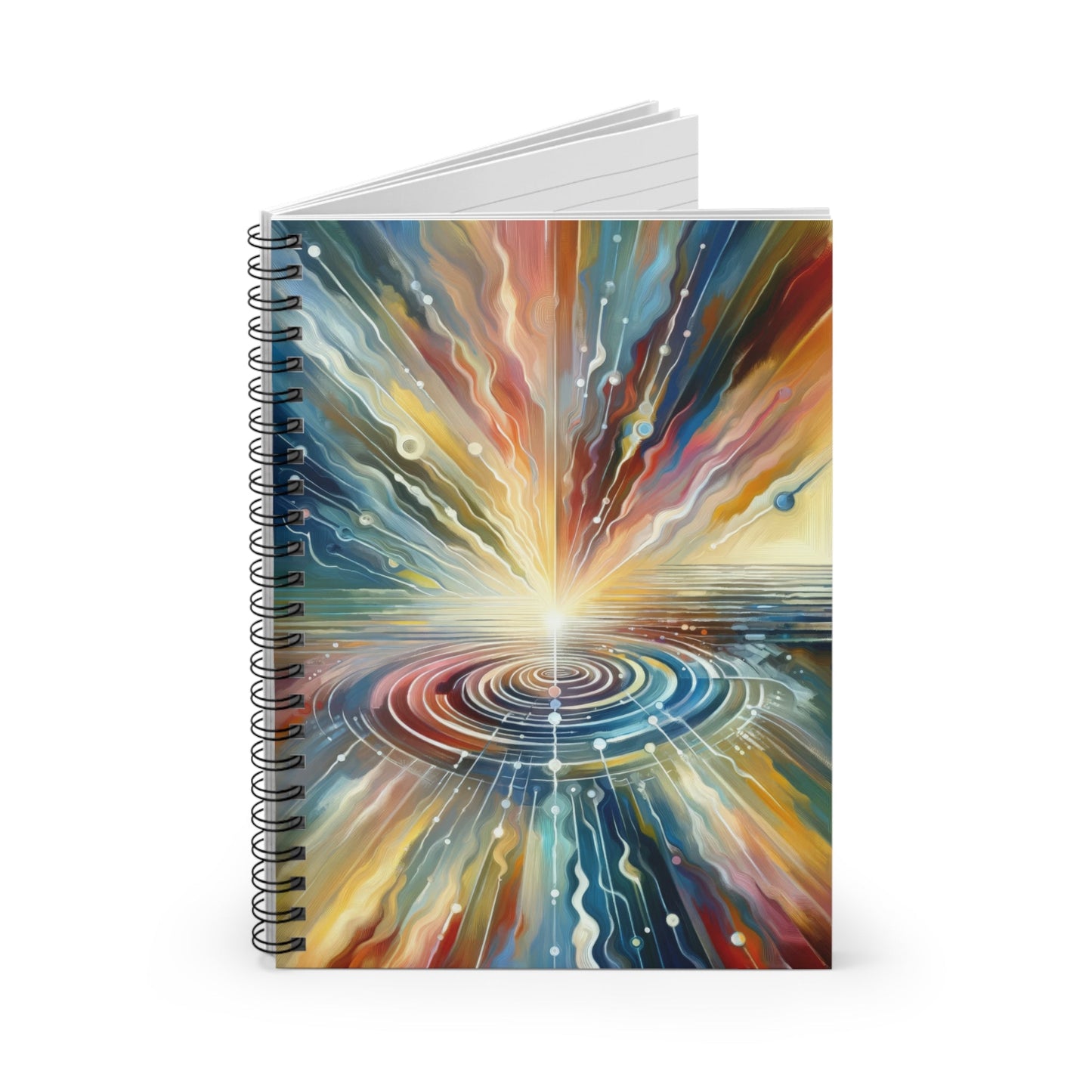 Rippling Community Dynamics Spiral Notebook - Ruled Line - ATUH.ART