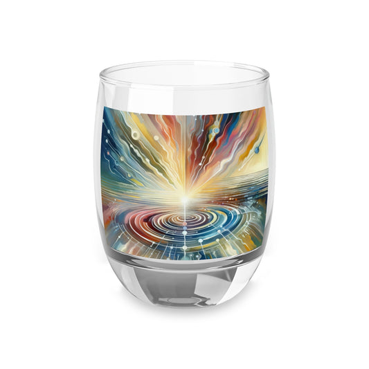 Rippling Community Dynamics Whiskey Glass - ATUH.ART