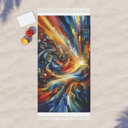 Ritualistic Growth Symphony Boho Beach Cloth - ATUH.ART