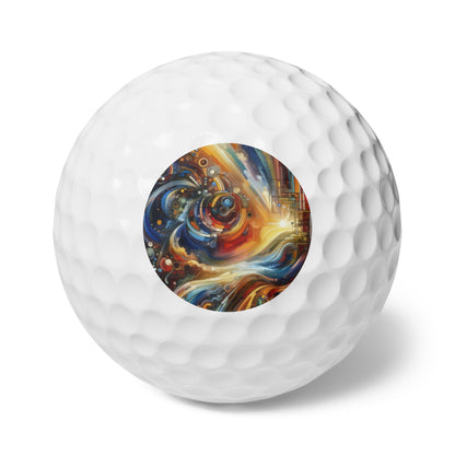 Ritualistic Growth Symphony Golf Balls, 6pcs - ATUH.ART