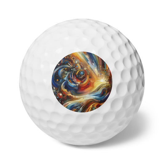 Ritualistic Growth Symphony Golf Balls, 6pcs - ATUH.ART
