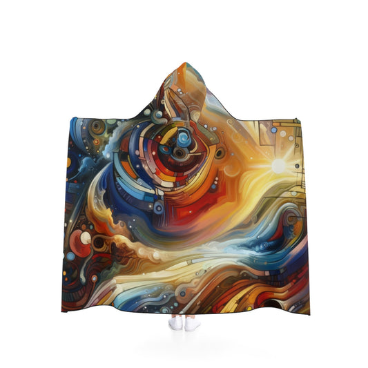 Ritualistic Growth Symphony Hooded Blanket - ATUH.ART