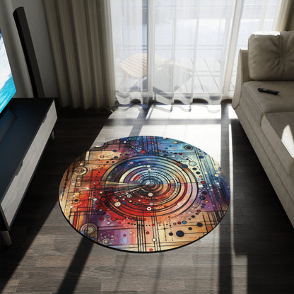 Rituals Over Routines Round Rug - ATUH.ART