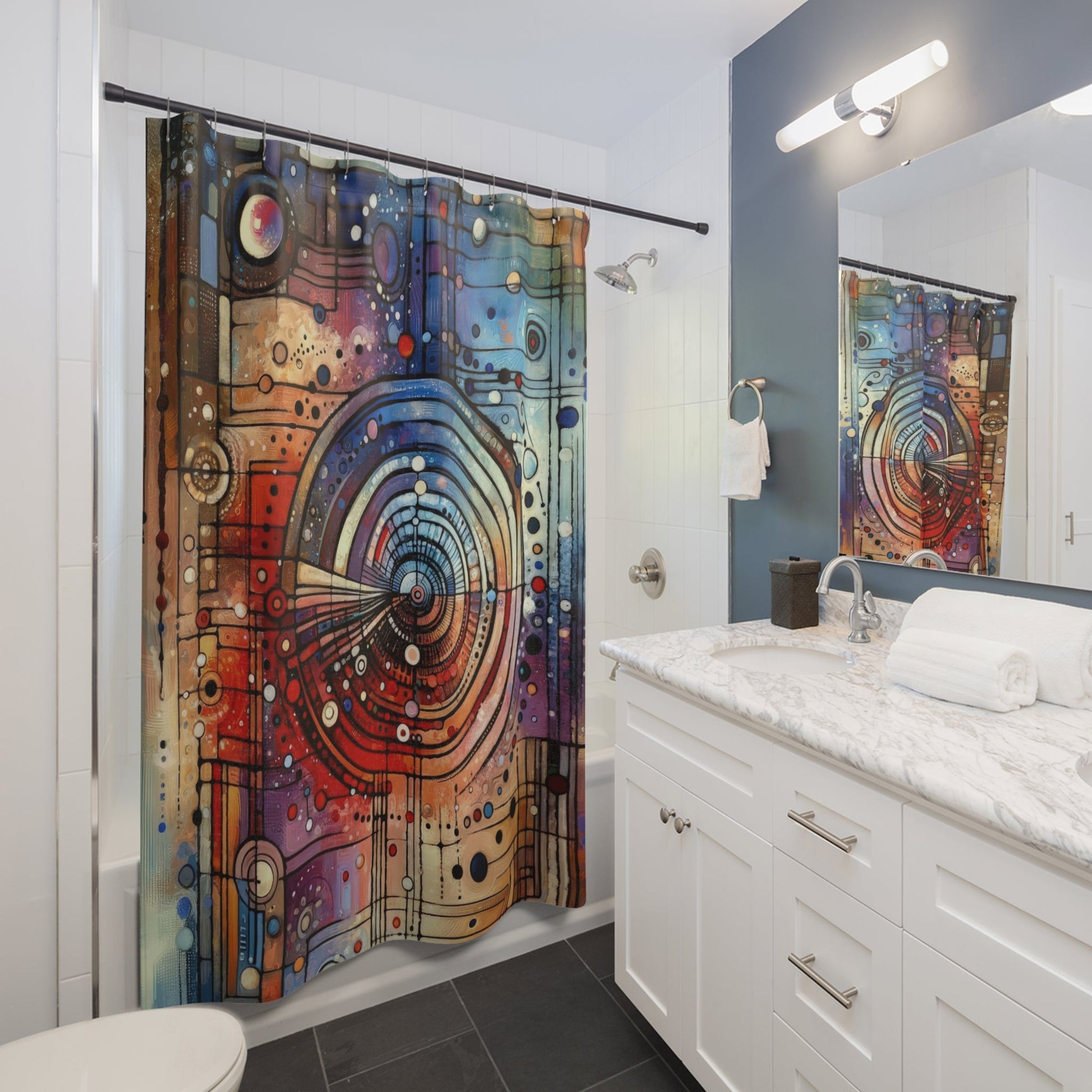 Rituals Over Routines Shower Curtains - ATUH.ART