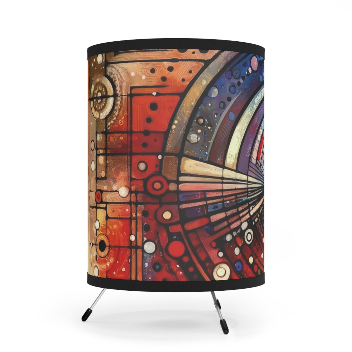 Rituals Over Routines Tripod Lamp with High-Res Printed Shade, US\CA plug - ATUH.ART
