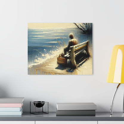 Seaside Solitude Tachism Acrylic Prints (French Cleat Hanging) - ATUH.ART