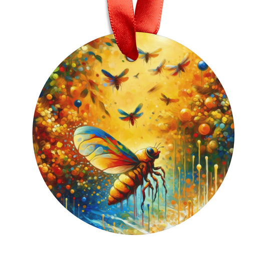 Seasonal Cicada Vibrance Acrylic Ornament with Ribbon - ATUH.ART