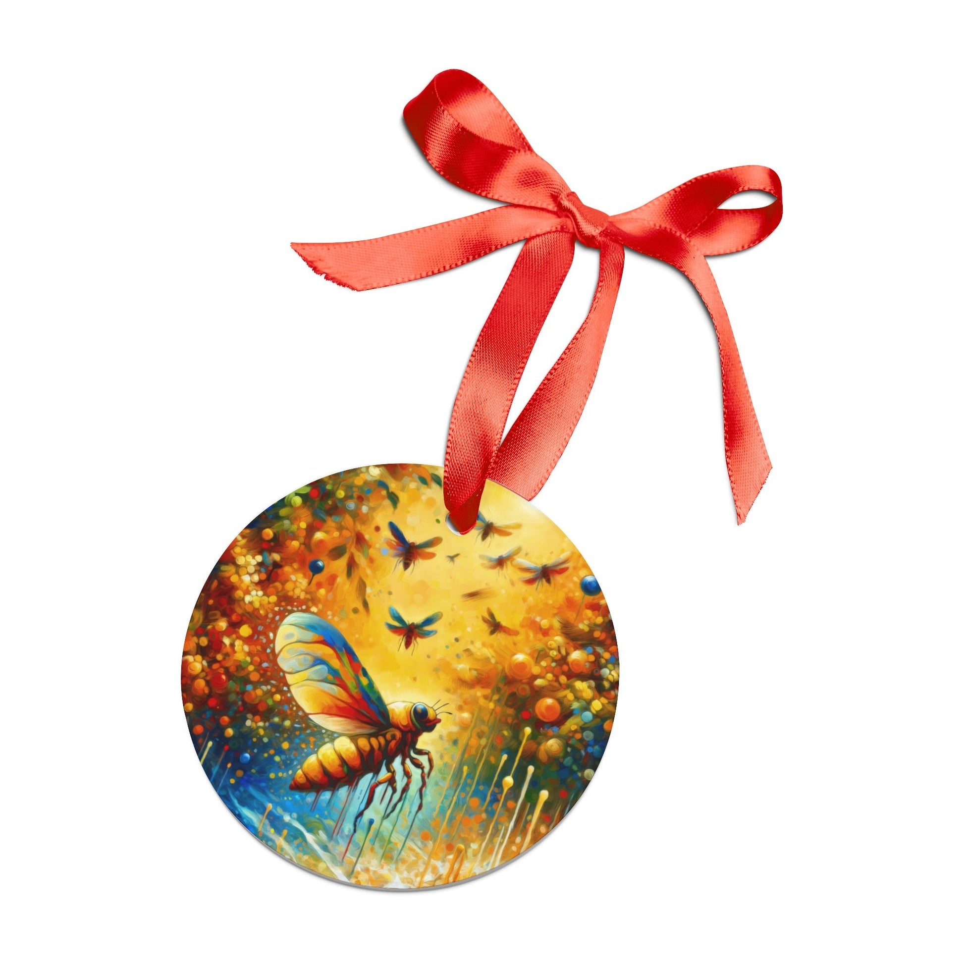 Seasonal Cicada Vibrance Acrylic Ornament with Ribbon - ATUH.ART