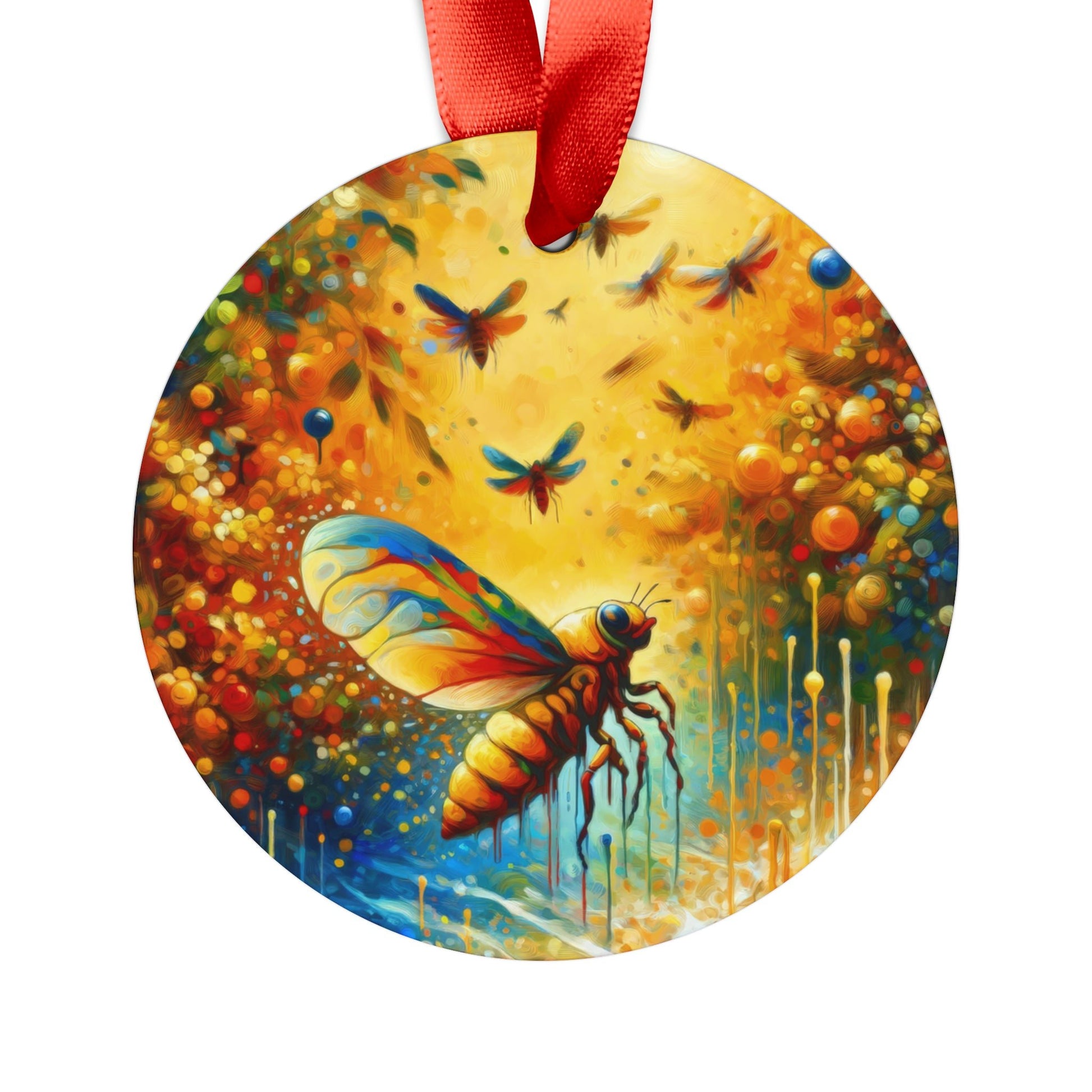 Seasonal Cicada Vibrance Acrylic Ornament with Ribbon - ATUH.ART