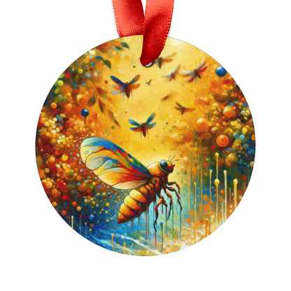 Seasonal Cicada Vibrance Acrylic Ornament with Ribbon - ATUH.ART