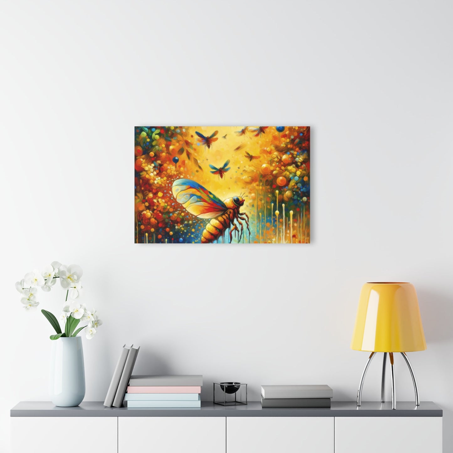 Seasonal Cicada Vibrance Acrylic Prints (French Cleat Hanging) - ATUH.ART