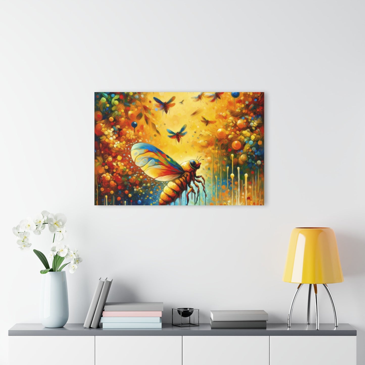 Seasonal Cicada Vibrance Acrylic Prints (French Cleat Hanging) - ATUH.ART