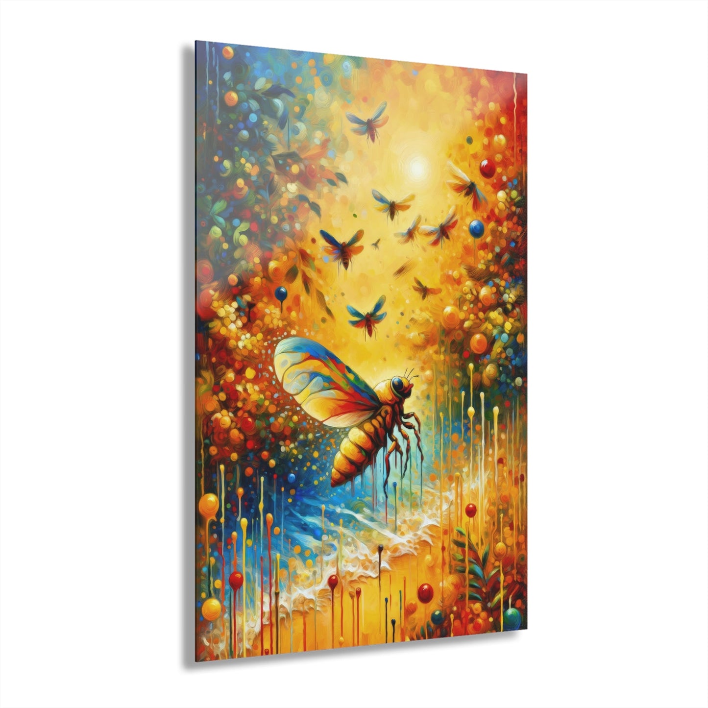 Seasonal Cicada Vibrance Acrylic Prints (French Cleat Hanging) - ATUH.ART
