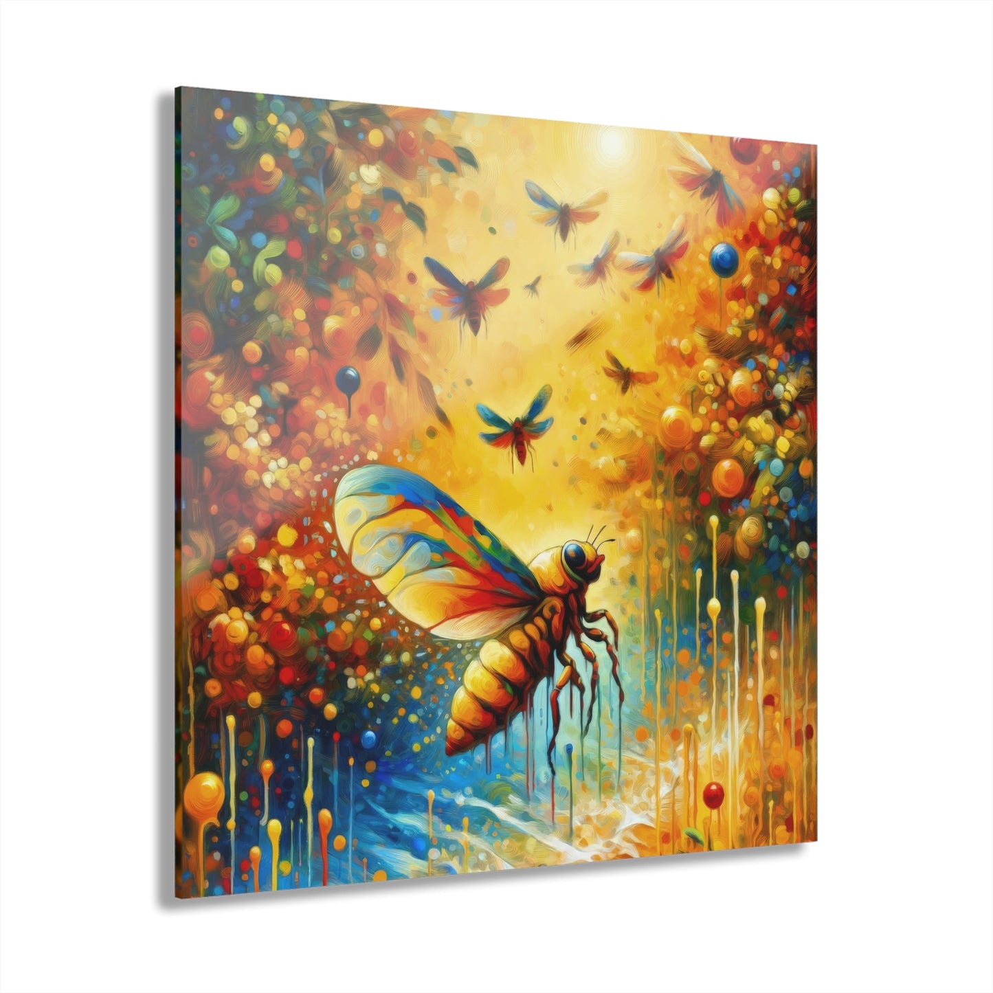 Seasonal Cicada Vibrance Acrylic Prints (French Cleat Hanging) - ATUH.ART