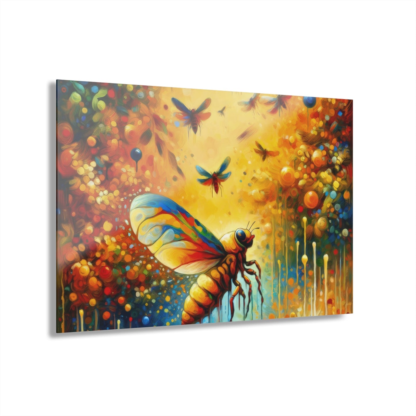 Seasonal Cicada Vibrance Acrylic Prints (French Cleat Hanging) - ATUH.ART