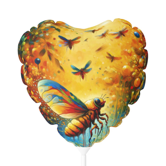 Seasonal Cicada Vibrance Balloon (Round and Heart-shaped), 11" - ATUH.ART
