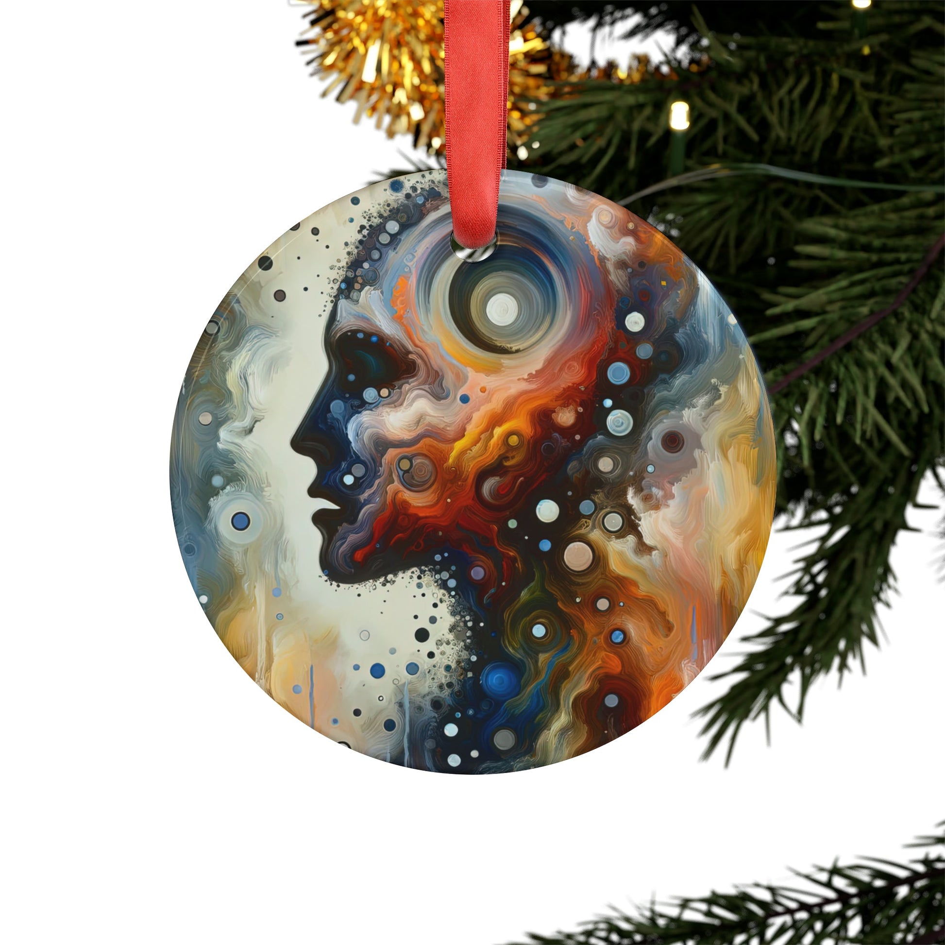 Self Awareness Alchemy Acrylic Ornament with Ribbon - ATUH.ART