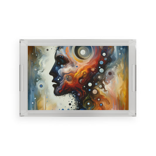 Self Awareness Alchemy Acrylic Serving Tray - ATUH.ART