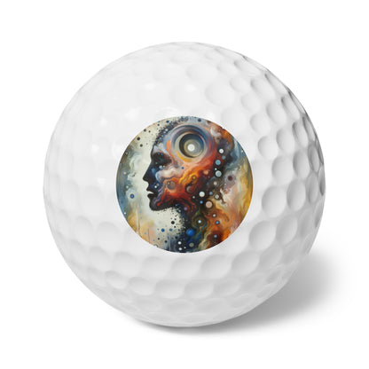 Self Awareness Alchemy Golf Balls, 6pcs - ATUH.ART