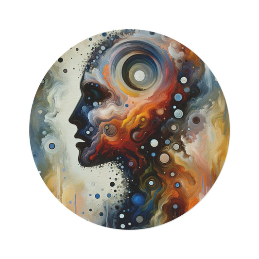 Self Awareness Alchemy Round Rug - ATUH.ART