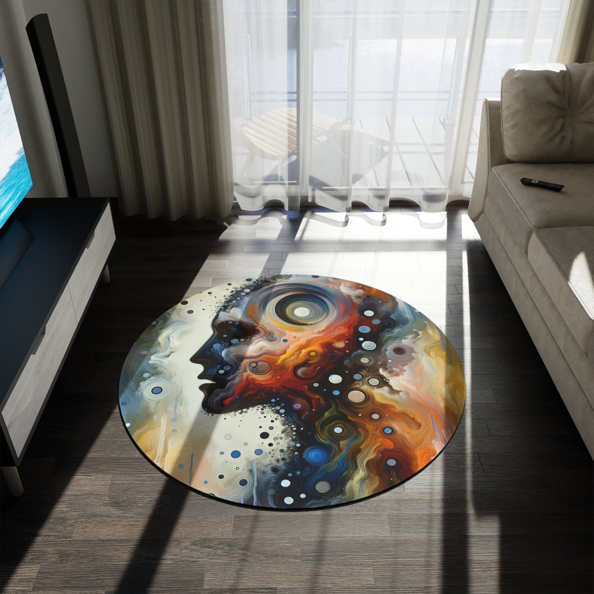 Self Awareness Alchemy Round Rug - ATUH.ART