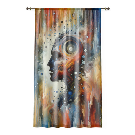Self Awareness Alchemy Window Curtain - ATUH.ART