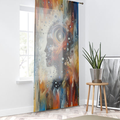Self Awareness Alchemy Window Curtain - ATUH.ART