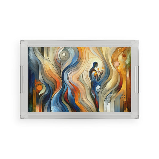 Self Embrace Benevolence Acrylic Serving Tray - ATUH.ART