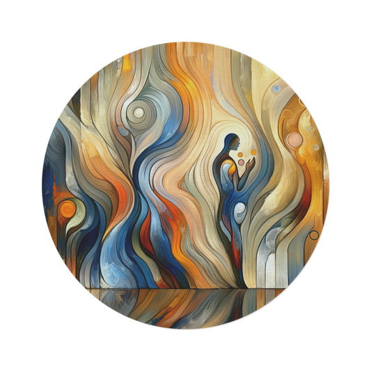 Self Embrace Benevolence Round Rug - ATUH.ART