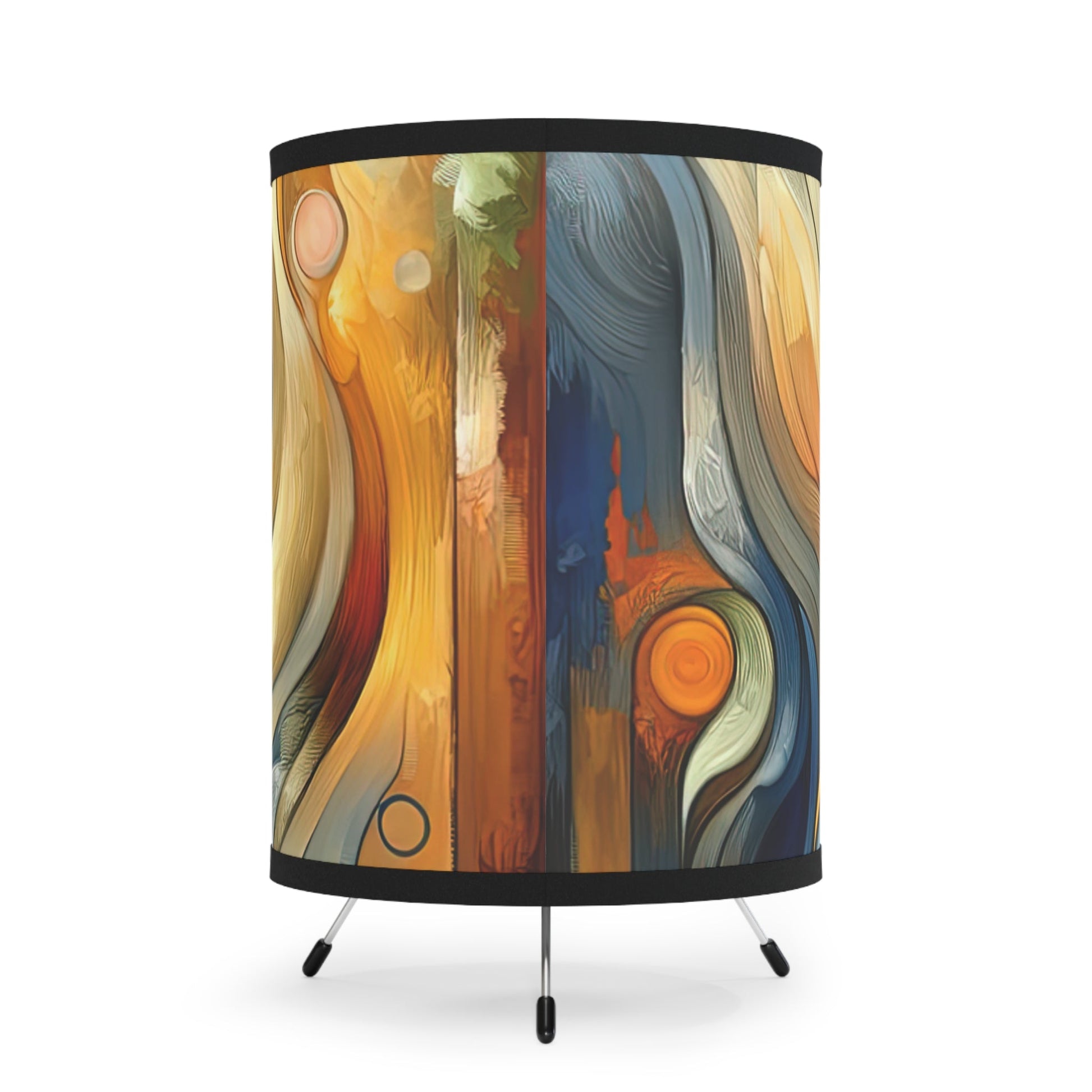 Self Embrace Benevolence Tripod Lamp with High-Res Printed Shade, US\CA plug - ATUH.ART
