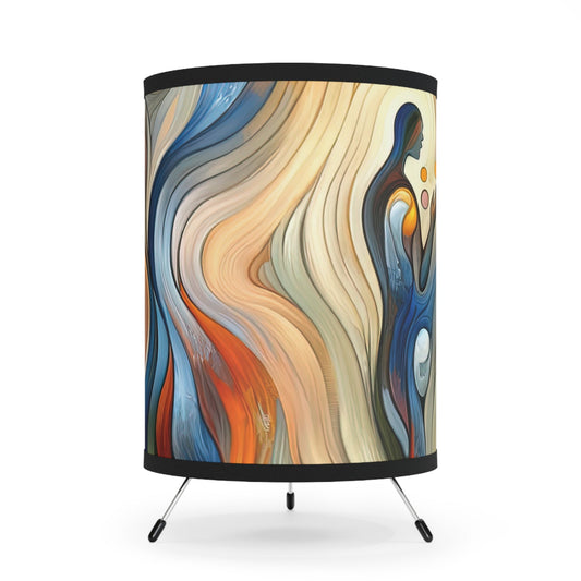 Self Embrace Benevolence Tripod Lamp with High-Res Printed Shade, US\CA plug - ATUH.ART