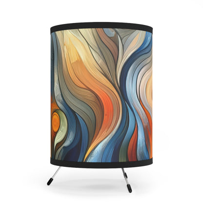 Self Embrace Benevolence Tripod Lamp with High-Res Printed Shade, US\CA plug - ATUH.ART