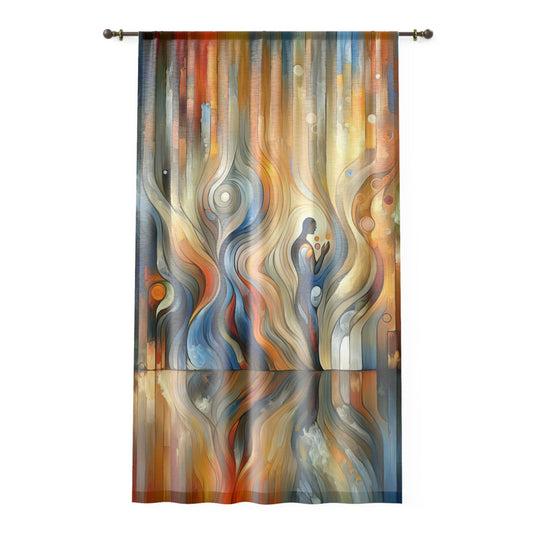 Self Embrace Benevolence Window Curtain - ATUH.ART