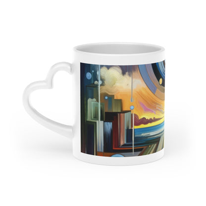 Self Insight Harmony Heart-Shaped Mug - ATUH.ART